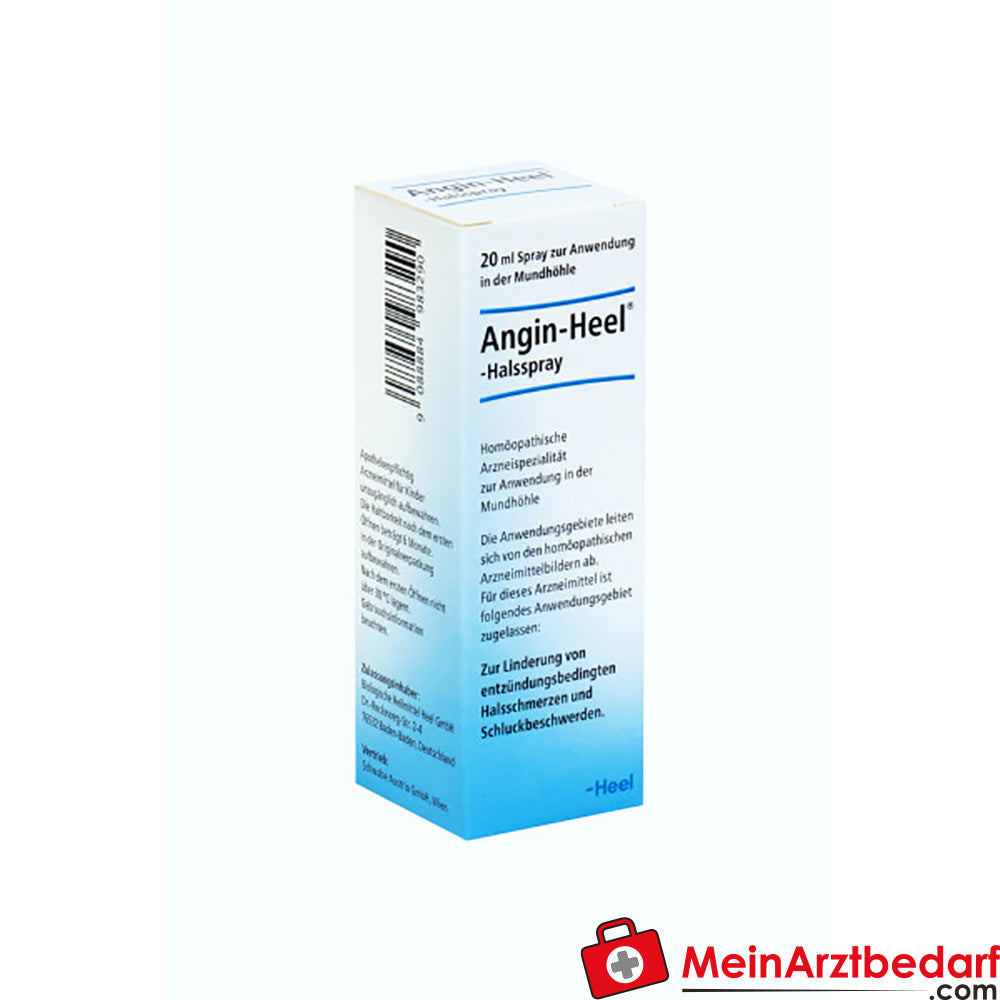 SCH15 Angin-Heel spray para la garganta 20 ml - alivia el dolor de garganta y la dificultad para tragar