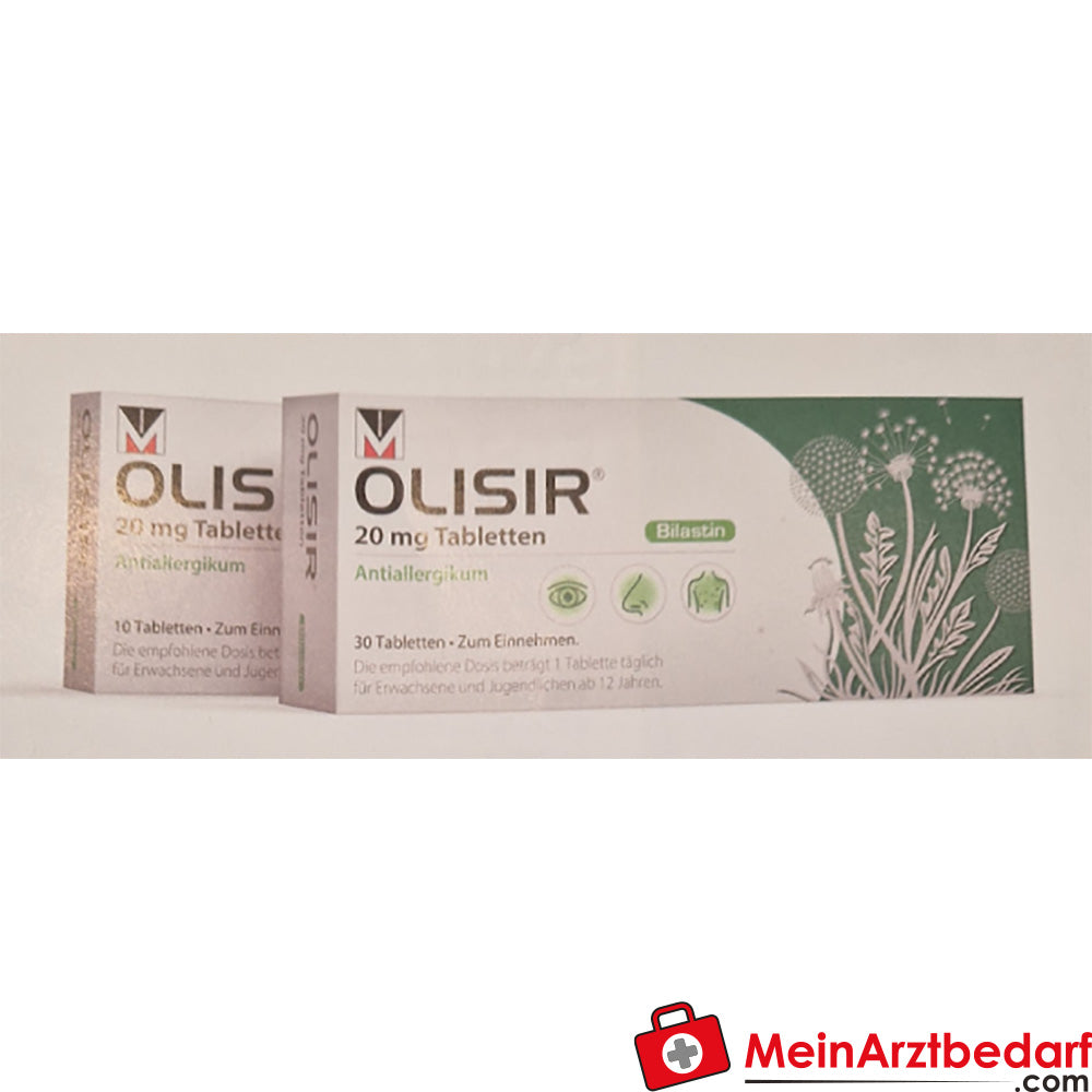 MEN04 Olisir Tabletten 20 mg Bilastin 10 Stück Antihistaminikum gegen Heuschnupfen und Urtikaria