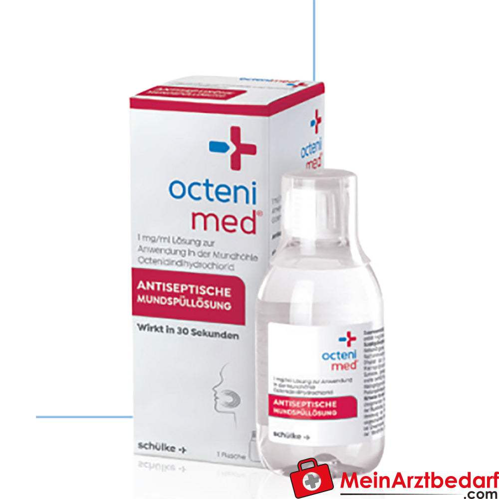 Schülke Octenimed Mondwater 250 ml alcoholvrij chloorhexidinevrij bij tand- en tandvleesproblemen muntsmaak