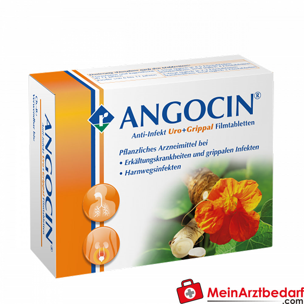 Angocin Anti-Infekt Comprimés pelliculés 100 pc. à base de plantes en cas de refroidissements & d'infections urinaires