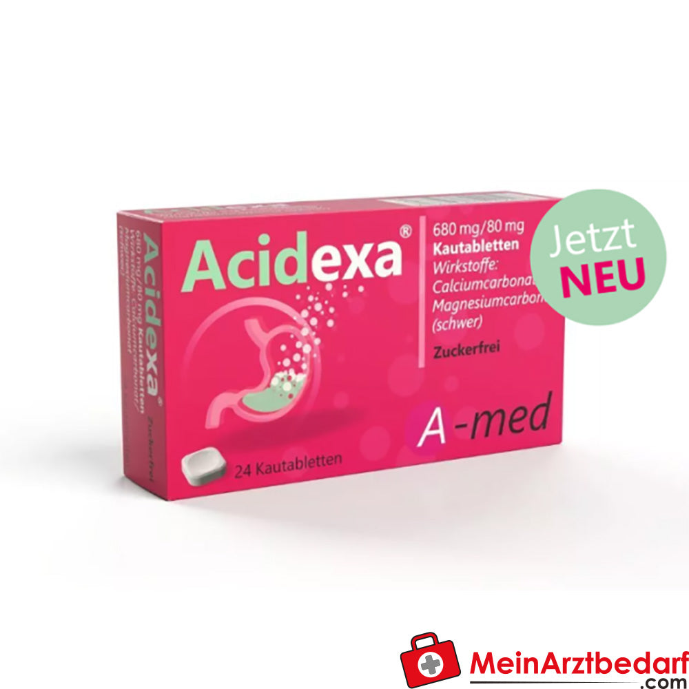 Acidexa Comprimés à mâcher Antacides Carbonate de calcium/Carbonate de magnésium 64 pcs.