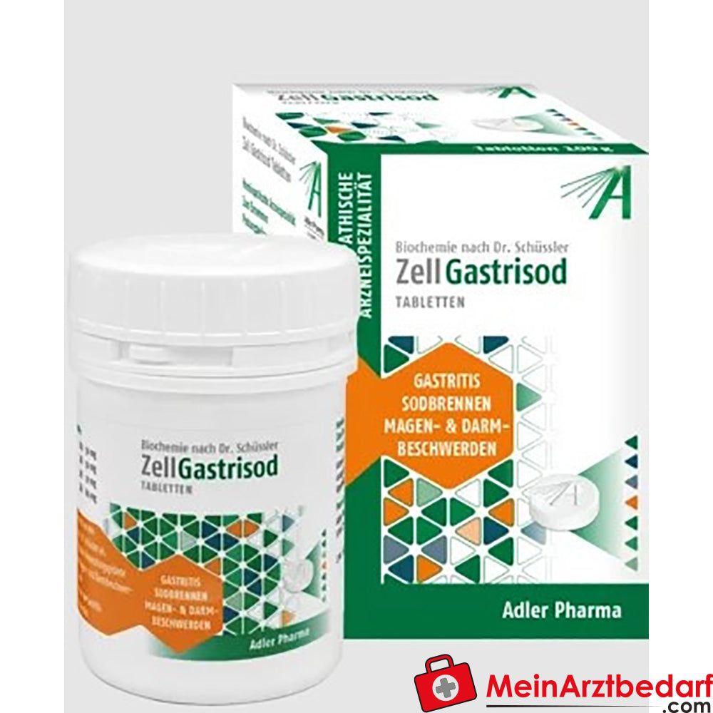 Adler Pharma Zell Gastrisod Tabletten 100 g Homeopathische biochemie voor brandend maagzuur, gastritis
