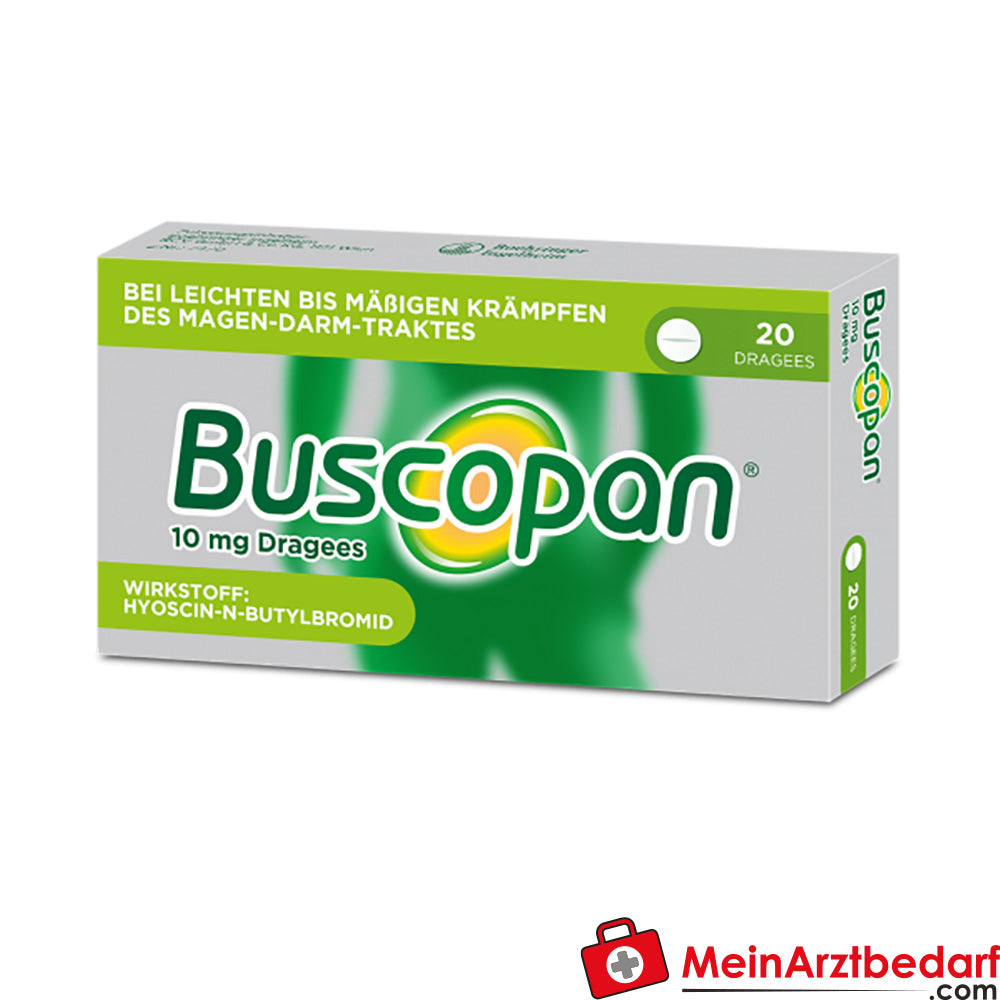 Buscopan 10 mg Dragees 60 Stück gegen Bauchkrämpfe