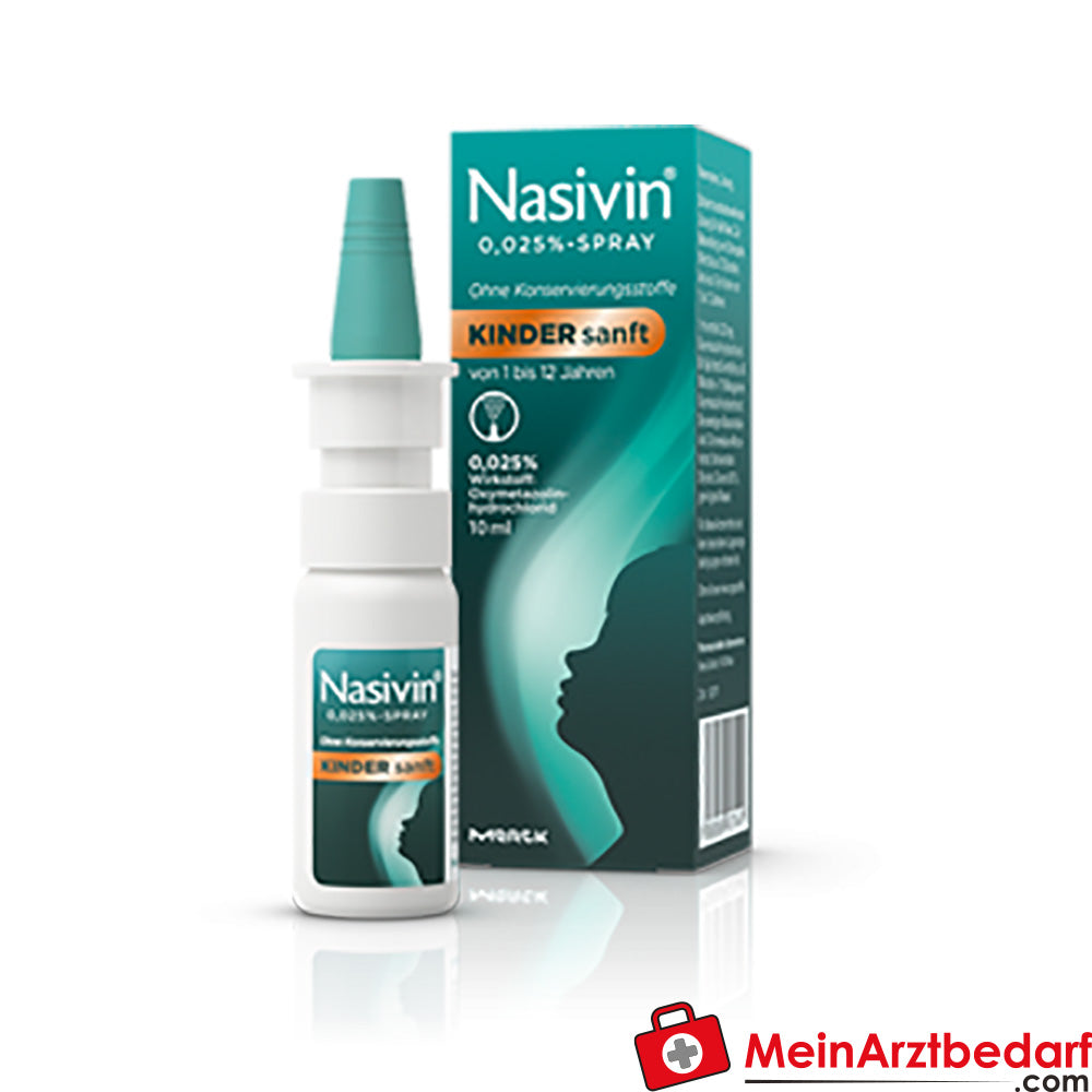 Nasivin zachte neusspray 0,025% 10 ml voor kinderen