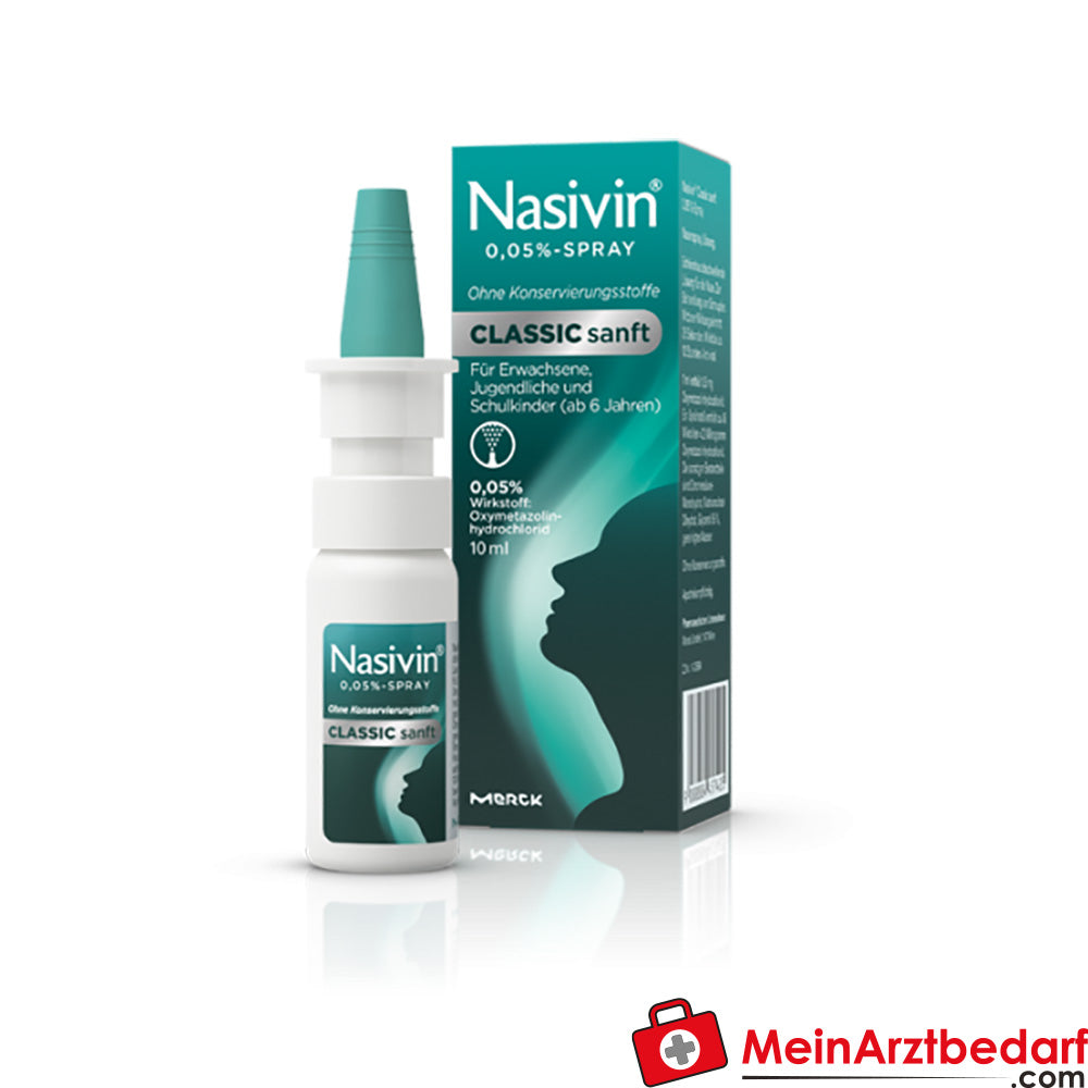 Wick Nasivin doux Spray nasal 0,05% oxymétazoline 10 ml, adultes et enfants à partir de 6 ans
