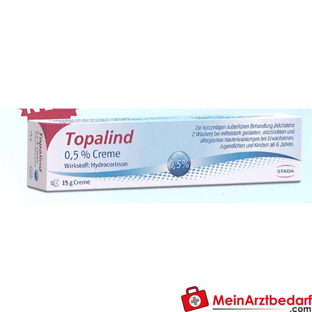 Stada Topalind Creme 0,5% 15 g, bei entzündlichen und allergischen Hautreaktionen, ab 6 Jahren