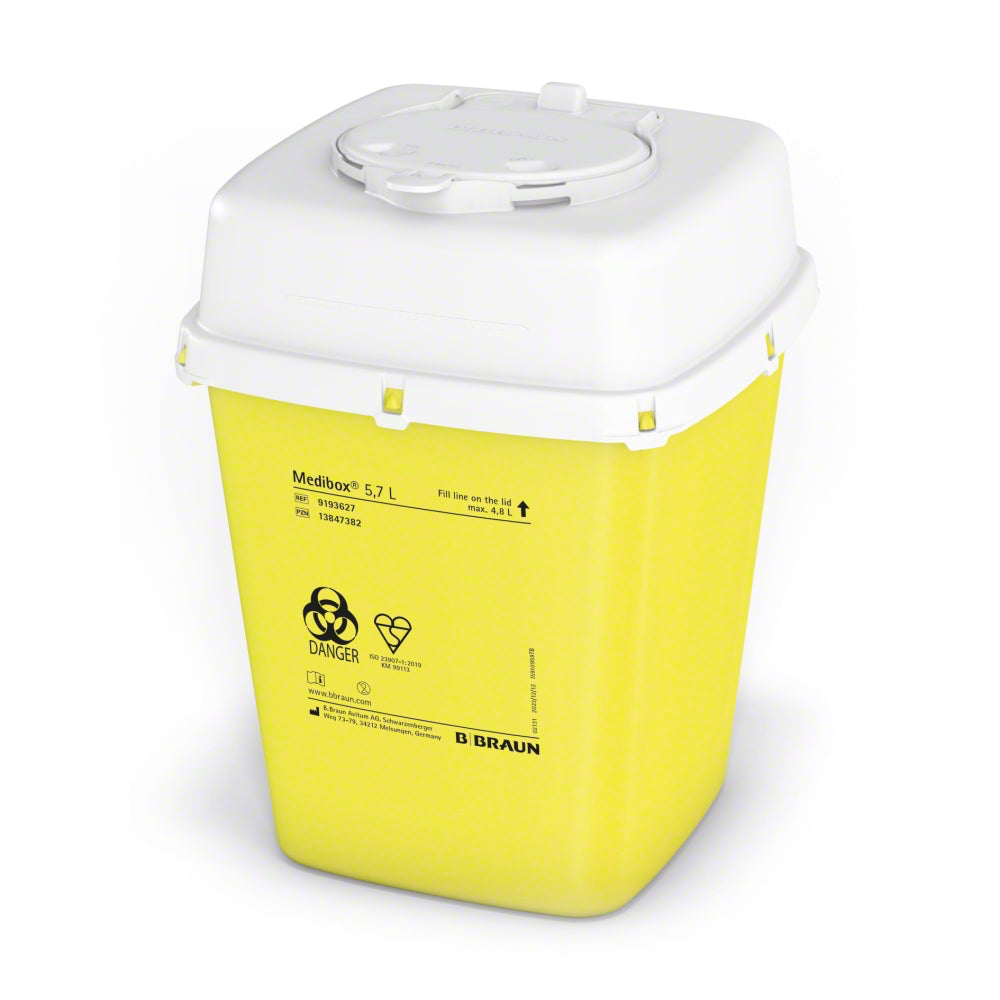B. Braun Medibox Kanülenabwurfbehälter 5,7 Liter, 25 Stück