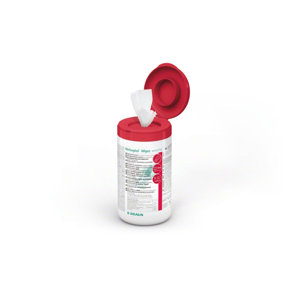 B. Braun Meliseptol Wipes sensitive Desinfektionstücher.