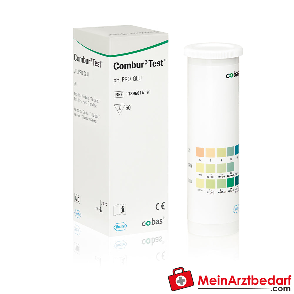 Combur 3 Test, 50 Urinteststreifen