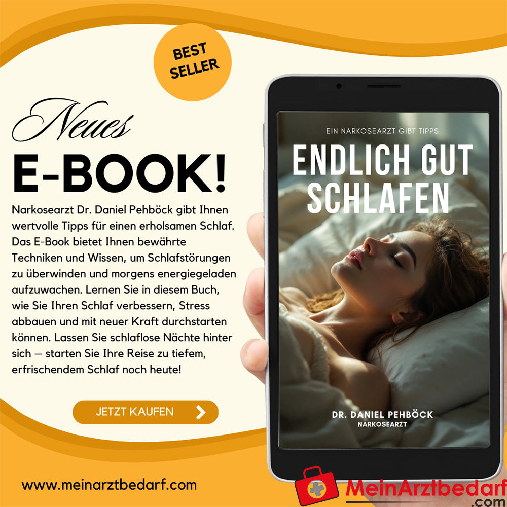 Endlich gut schlafen - ein Narkosearzt gibt Tipps - eBook von Dr. Daniel Pehböck, 64 Seiten.