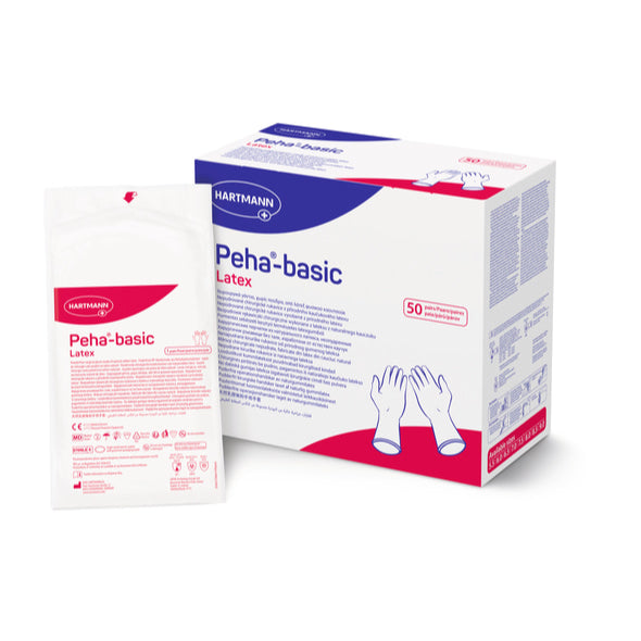 Hartmann Peha-basic Einmal-OP-Handschuhe Latex, steril, Größe 8,5, 50 Paar.