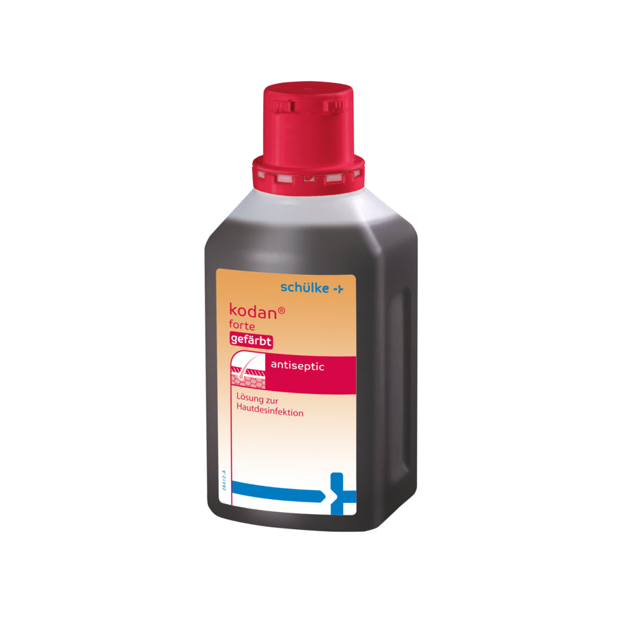 SCH27 Kodan Forte Solution colorée 1000 ml Antiseptique cutané pour la désinfection préopératoire de la peau