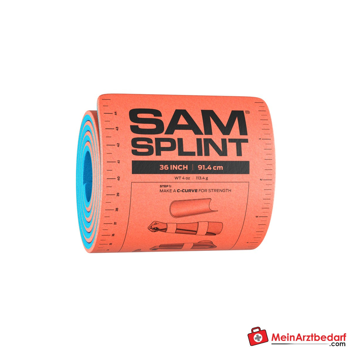 SAM SPLINT Universalschiene gerollt, 91 x 11 cm.