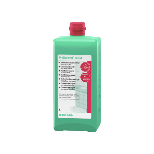 B. Braun Meliseptol rapid Flächendesinfektion, 1 Liter Flasche.