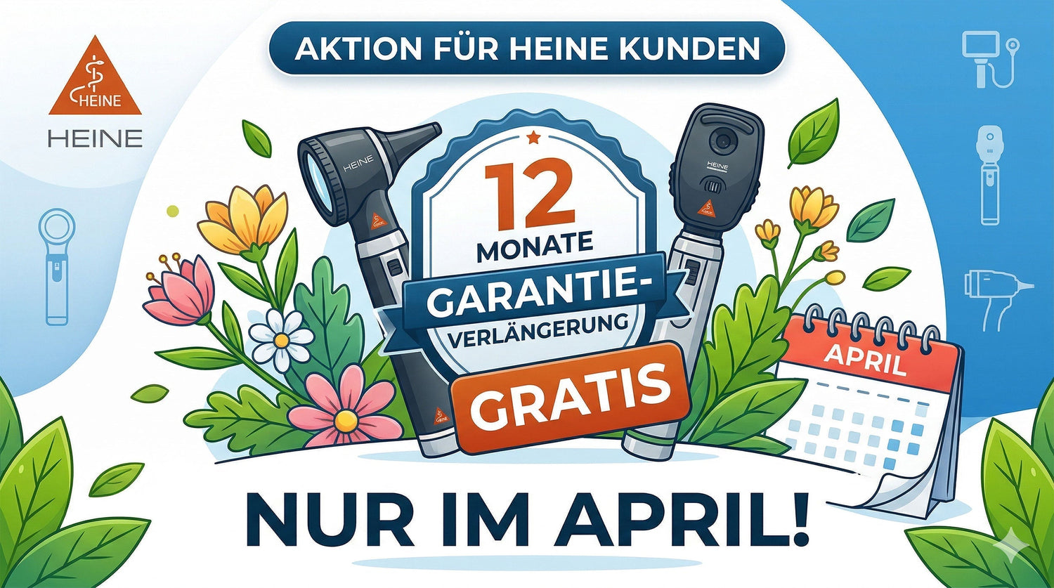 Als HEINE Großhändler haben wir ein Geschenk für Sie: Im April erweitern wir die Garantie um 12 Monate