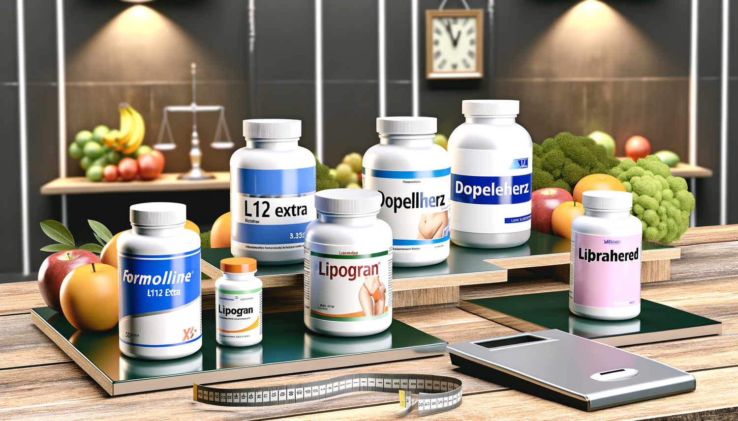 Nicht rezeptpflichtige Mittel zum Abnehmen im Vergleich (2025)- Formoline L112 Extra, Doppelherz, XLS-Medical, Lipogran, Libramed & mehr