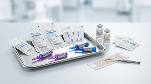 Strisce adesive per tessuti e chiusura di ferite