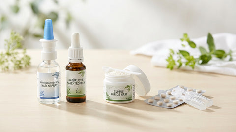Homöopathische Produkte für die Nase