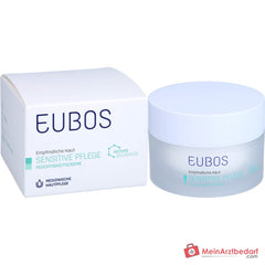 Eubos Sensitive Pflege Feuchtigkeitscreme Braunalgenextrakt / Süßholzwurzel / Vitamin E / Panthenol / Macadamiaöl Creme, 50 ml.