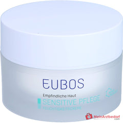 Eubos Sensitive Pflege Feuchtigkeitscreme Braunalgenextrakt / Süßholzwurzel / Vitamin E / Panthenol / Macadamiaöl Creme, 50 ml.