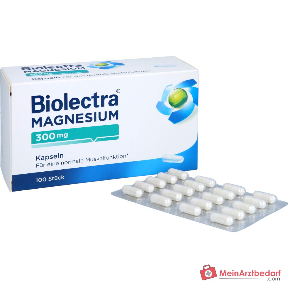 Biolectra Magnesium Magnesiumoxid Kapseln, 100 St..