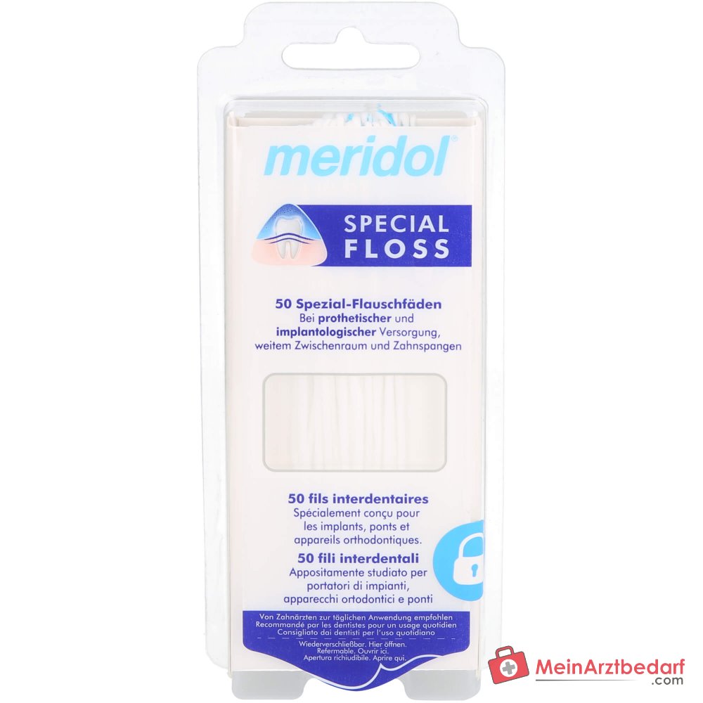 meridol special-floss Spezial-Flauschfaden, 50 Stück