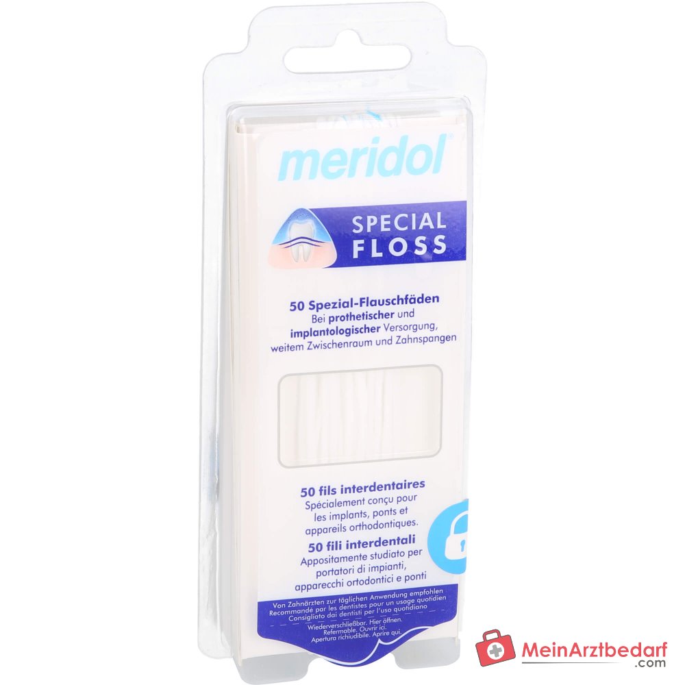 meridol special-floss Spezial-Flauschfaden, 50 Stück