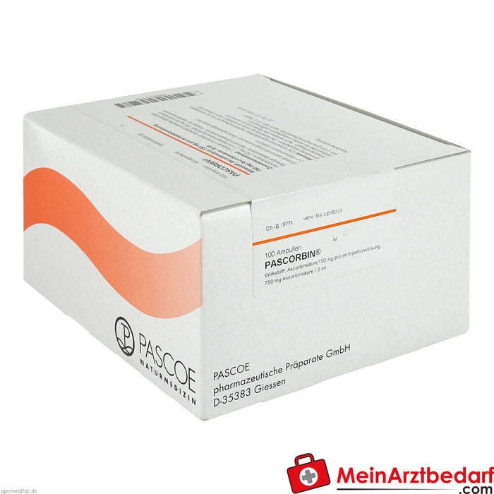 Pascorbin 750 mg de ácido ascórbico/5 ml