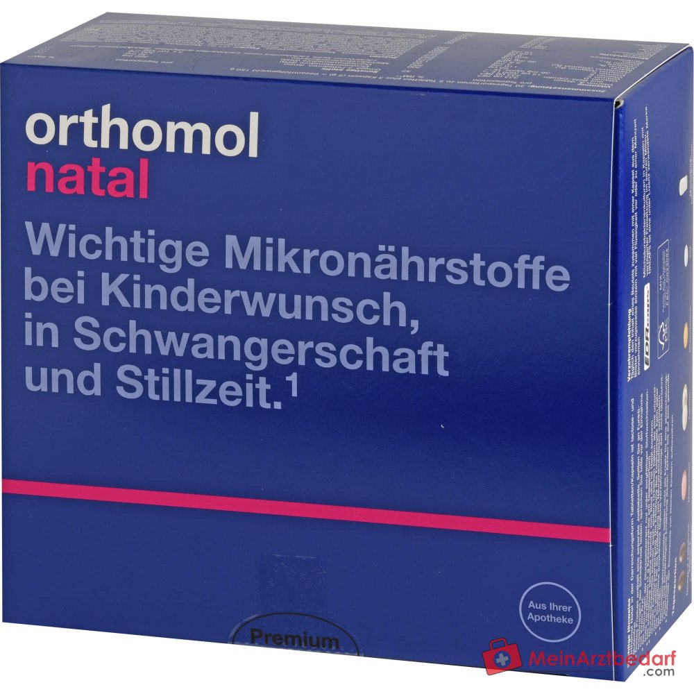 Orthomol Natal Tabletten/Kapseln Kombipackung, 30 Portionen.