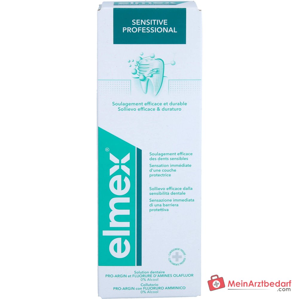 elmex Sensitive Professional Arginin / Aminfluorid / Natriumfluorid Zahnspülung, 400 ml.