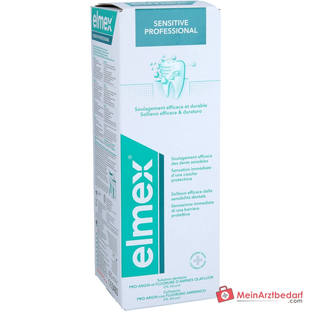 elmex Sensitive Professional Arginin / Aminfluorid / Natriumfluorid Zahnspülung, 400 ml.