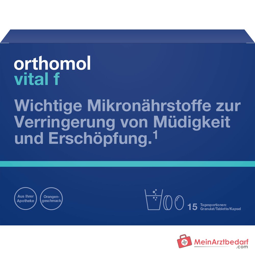 Orthomol Vital f Granulat/Tablette/Kapsel, 15 Tagesportionen.