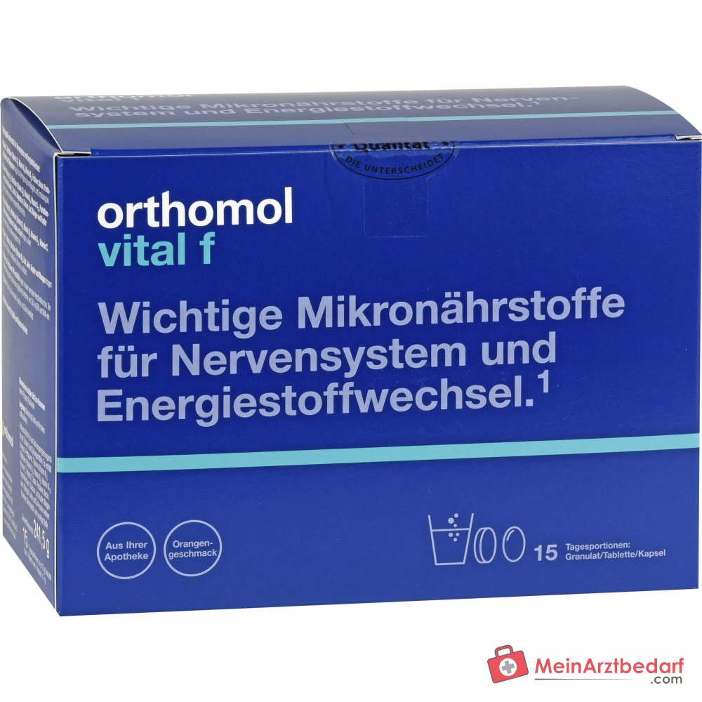 Orthomol Vital f Granulat/Tablette/Kapsel, 15 Tagesportionen.