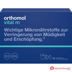 Orthomol Vital m Granulat mit Tabletten und Kapseln, 15 Tagesportionen.