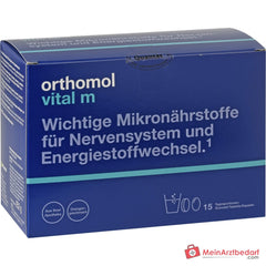 Orthomol Vital m Granulat mit Tabletten und Kapseln, 15 Tagesportionen.