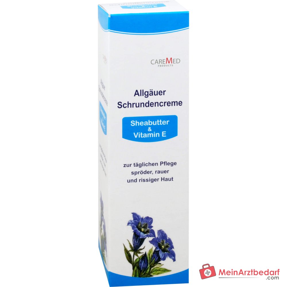 CareMed Allgäuer Schrundencreme Salicylsäure / Mandelöl / Sheabutter / Vitamin E Creme, 125 ml.