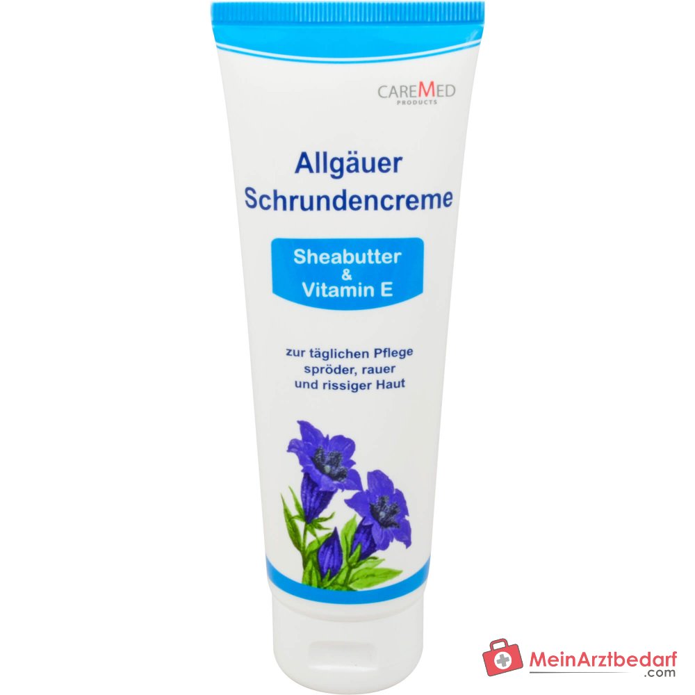 CareMed Allgäuer Schrundencreme Salicylsäure / Mandelöl / Sheabutter / Vitamin E Creme, 125 ml.