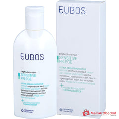 Eubos Sensitive Lotion Dermo-Protectiv Thermalwasser / Macadamiaöl / Avocadoöl / Sheabutter / Allantoin / Vitamin E Lotion, 200 ml.