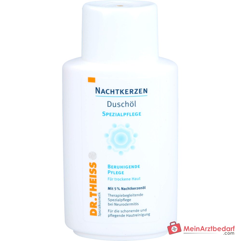 Dr. Theiss Nachtkerzen Duschöl mit Nachtkerzenöl / Gamma-Linolensäure / Panthenol Spezialkosmetikum, 150 ml.