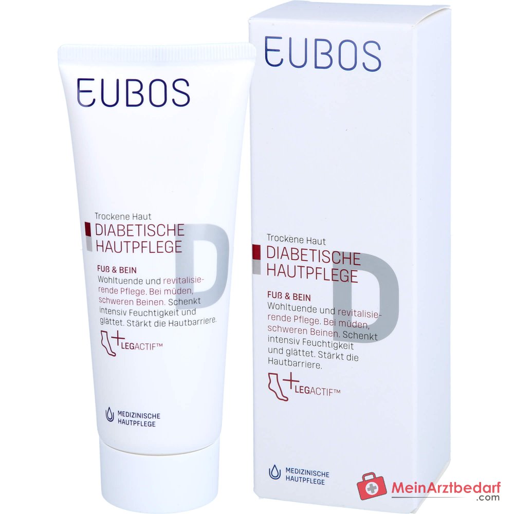 Eubos Diabetische Haut Pflege Fuß & Bein Creme, 100 ml