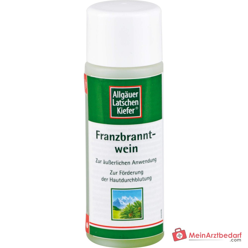 Dr. Theiss Allgäuer Latschenkiefer Franzbranntwein Latschenkiefernöl / Campher / Levomenthol Lösung, 100 ml.