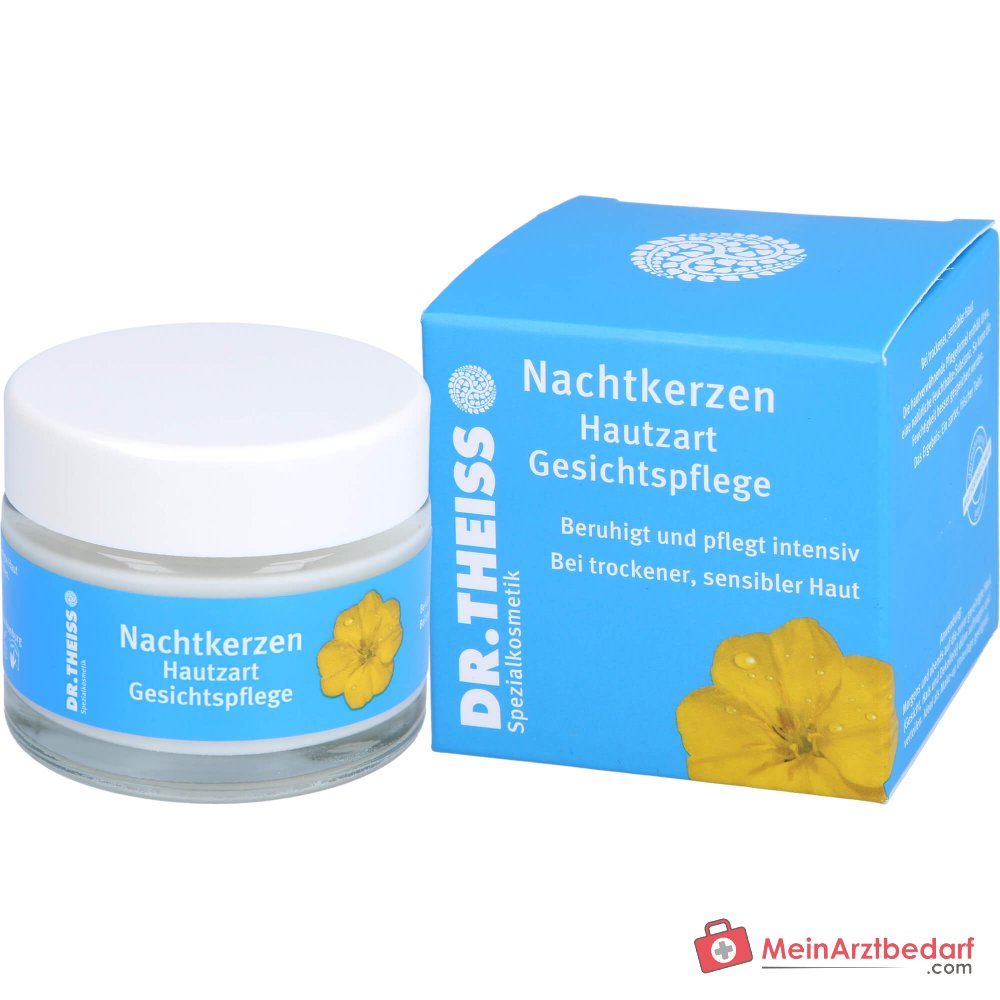 Dr. Theiss Nachtkerzen Hautzart Nachtkerzenöl / Weizenkeimöl / Avocadoöl / Mandelöl / Kamelienöl Gesichtspflege Creme, 50 ml.