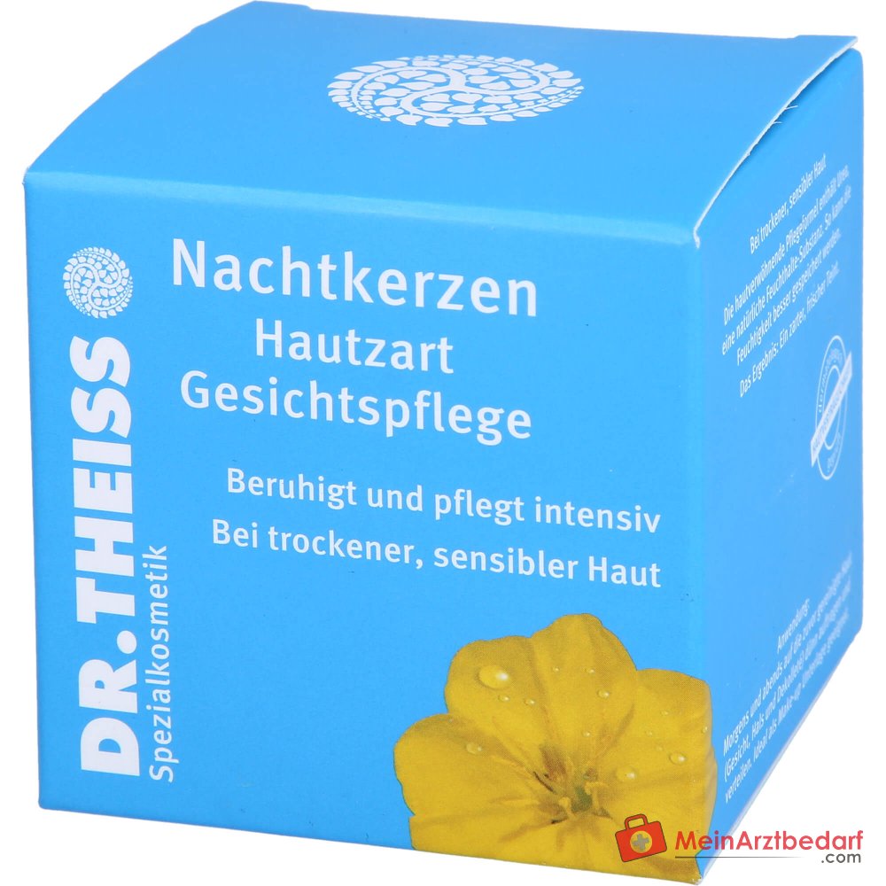 Dr. Theiss Nachtkerzen Hautzart Nachtkerzenöl / Weizenkeimöl / Avocadoöl / Mandelöl / Kamelienöl Gesichtspflege Creme, 50 ml.