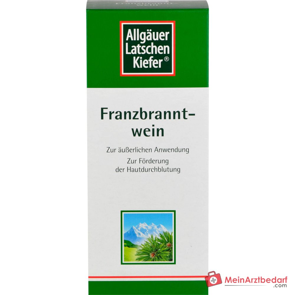 Dr. Theiss Allgäuer Latschenkiefer Franzbranntwein Latschenkiefernöl / Campher / Levomenthol Lösung, 1000 ml.