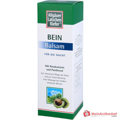 Allgäuer Latschenkiefer Bein Balsam für die Nacht Latschenkiefernöl / Rosskastanie / Panthenol Balsam, 200 ml.
