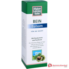 Allgäuer Latschenkiefer Bein Balsam für die Nacht Latschenkiefernöl / Rosskastanie / Panthenol Balsam, 200 ml.