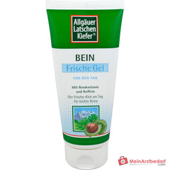 Allgäuer Latschenkiefer Bein Frische Gel Latschenkiefernöl / Rosskastanie / Koffein / Menthol / Campher Gel, 200 ml.