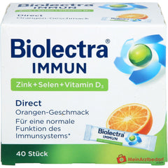 Biolectra Immun Direct Zink / Selen / Vitamin D3 / Histidin Micro-Pellets, 40 Sticks.