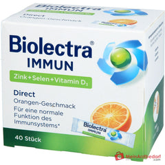 Biolectra Immun Direct Zink / Selen / Vitamin D3 / Histidin Micro-Pellets, 40 Sticks.
