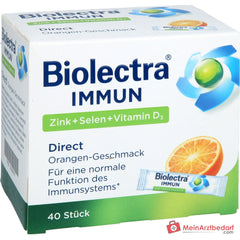Biolectra Immun Direct Zink / Selen / Vitamin D3 / Histidin Micro-Pellets, 40 Sticks.